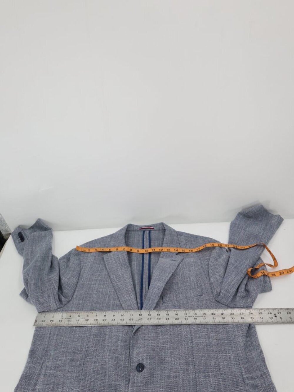 Tommy Hilfiger Sport Coat Men 48R Single Breasted Two Button unstructured summer - Picture 7 of 12